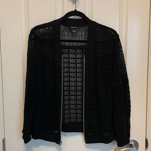 Club Monaco cotton Crochet Women's zip Jacket size M